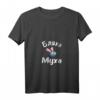 Damen T-Shirt mit russischem Spruch 'Blacha Mucha' Kyrillisch - Lustiges Russland Motiv mit V-Ausschnitt