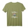 Damen T-Shirt mit russischem Spruch 'Blacha Mucha' Kyrillisch - Lustiges Russland Motiv mit V-Ausschnitt