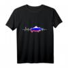 Russische Flagge Geschenk Herzschlag Russland T-Shirt – Patriotische Kleidung für Fans bei Sportevents, Weihnachten & Geburtstage