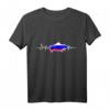 Russische Flagge Geschenk Herzschlag Russland T-Shirt – Patriotische Kleidung für Fans bei Sportevents, Weihnachten & Geburtstage