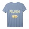 Pelmeni Russland Russisch UdSSR T-Shirt mit Aufschrift 'Pelmeni is happiness' – Für Liebhaber der russischen Küche und Kultur