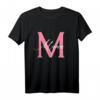 Mascha Russisches Schriftzug Maria Buchstabe T-Shirt – Personalisiertes Geschenk für russische Frauen, Mütter und Freunde zum Geburtstag, Muttertag & Namenstag