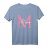 Mascha Russisches Schriftzug Maria Buchstabe T-Shirt – Personalisiertes Geschenk für russische Frauen, Mütter und Freunde zum Geburtstag, Muttertag & Namenstag
