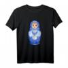 Blaue Matroschka Russische Nistpuppe T-Shirt – Unisex Design für Liebhaber russischer Kultur, Tradition & Mode