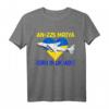 Ukrainische Flagge Mriya & Vintage patriotische Ukraine Flagge - AN-225 Flugzeug T-Shirt für Flugzeugfans, Piloten & Patriotische Ukrainer