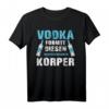 Vodka T-Shirt | Wodka Shirt für Fans | Russischer Vodka Liebhaber Motiv | Party- & Urlaubs-Outfit für Männer