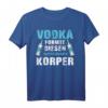 Vodka T-Shirt | Wodka Shirt für Fans | Russischer Vodka Liebhaber Motiv | Party- & Urlaubs-Outfit für Männer