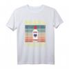 Russisches Wodka-Hemd für Frauen - Kyrillisches T-Shirt mit russischem Design, klassisch geschnitten, doppelt genäht