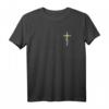 Orthodoxes Kreuz T-Shirt mit buntem Wirbelmuster – Geschenk für Christen zu Ostern, Pascha und kirchliche Veranstaltungen