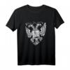 Russischer Adler Doppelkopf T-Shirt mit russischer Flagge – Perfektes Geschenk für russische Fans und Patriotinnen