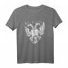 Russischer Adler Doppelkopf T-Shirt mit russischer Flagge – Perfektes Geschenk für russische Fans und Patriotinnen