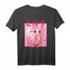 Axolotl T-Shirt mit Trinkender Erdbeermilch - Rosa Plüsch Kawaii Salamander Geschenk für Kinder, Jugendliche und Erwachsene