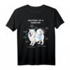 Lustiges Samojeden Hundesmeisterin T-Shirt – Anatomie eines flauschigen Vierbeiners für Hundebesitzer und Liebhaber