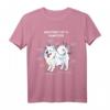 Lustiges Samojeden Hundesmeisterin T-Shirt – Anatomie eines flauschigen Vierbeiners für Hundebesitzer und Liebhaber
