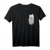 Samojede Samoyed Brust-Tasche Pocket Hundebesitzer T-Shirt – Perfektes Geschenk für Hundeliebhaber, Herrchen & Frauchen in Hundeschule & Spaziergang