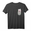 Samojede Samoyed Brust-Tasche Pocket Hundebesitzer T-Shirt – Perfektes Geschenk für Hundeliebhaber, Herrchen & Frauchen in Hundeschule & Spaziergang