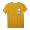 Samojede Samoyed Brust-Tasche Pocket Hundebesitzer T-Shirt – Perfektes Geschenk für Hundeliebhaber, Herrchen & Frauchen in Hundeschule & Spaziergang