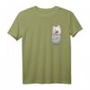 Samojede Samoyed Brust-Tasche Pocket Hundebesitzer T-Shirt – Perfektes Geschenk für Hundeliebhaber, Herrchen & Frauchen in Hundeschule & Spaziergang