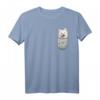 Samojede Samoyed Brust-Tasche Pocket Hundebesitzer T-Shirt – Perfektes Geschenk für Hundeliebhaber, Herrchen & Frauchen in Hundeschule & Spaziergang