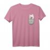 Samojede Samoyed Brust-Tasche Pocket Hundebesitzer T-Shirt – Perfektes Geschenk für Hundeliebhaber, Herrchen & Frauchen in Hundeschule & Spaziergang