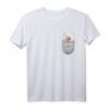 Samojede Samoyed Brust-Tasche Pocket Hundebesitzer T-Shirt – Perfektes Geschenk für Hundeliebhaber, Herrchen & Frauchen in Hundeschule & Spaziergang