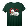Samojede Hund mit Plüschtier und Herzen T-Shirt – Lustiges Hundemotiv für Hundehalter, Hundefans und Tierliebhaber