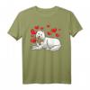 Samojede Hund mit Plüschtier und Herzen T-Shirt – Lustiges Hundemotiv für Hundehalter, Hundefans und Tierliebhaber