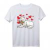 Samojede Hund mit Plüschtier und Herzen T-Shirt – Lustiges Hundemotiv für Hundehalter, Hundefans und Tierliebhaber
