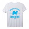 Unterschätze niemals eine Frau - Damen Samojeden Geschenk T-Shirt für Hundeliebhaberinnen, Weihnachten & Geburtstag