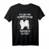 Samojede Glitzer Hundehalter Geschenk T-Shirt - Lustiges Gassi-Outfit für Hundeliebhaber mit Humor, ideal zum Geburtstag & Weihnachten