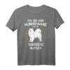 Samojede Glitzer Hundehalter Geschenk T-Shirt - Lustiges Gassi-Outfit für Hundeliebhaber mit Humor, ideal zum Geburtstag & Weihnachten