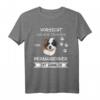 Vorsicht vor dem Herrchen Bernhardiner Shirt - Lustiges Hundebesitzer T-Shirt für Gassi, Hundeschule & Alltag
