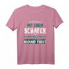 Leg Dich Nie Mit Einem Schäfer An T-Shirt - Bauernhof und Tierliebhaber Geschenk für Schäfer, Rinder, Schafe, Pferde & Trift Fans