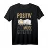 Schafe Positiv Auf Müde Getestet T-Shirt – Lustiges Tiermotiv für Morgenmuffel, Schlafmützen & Power Nappers