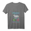 Damen Schafe Rufen An T-Shirt mit V-Ausschnitt - Lustiges Geschenk für Landwirte, Schäfer & Schafliebhaber