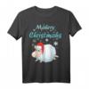Mährry Christmähs Schaf Santa Lamm Weihnachten Kinder T-Shirt – Süßes Weihnachtsoutfit für Familie, Oma, Opa, Sohn & Tochter