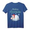 Mährry Christmähs Schaf Santa Lamm Weihnachten Kinder T-Shirt – Süßes Weihnachtsoutfit für Familie, Oma, Opa, Sohn & Tochter