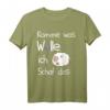 Niedliches Schaf T-Shirt Damen – Süße Geschenkidee für Schulbeginn, Prüfungen, Muttertag & mehr, mit lustigem Slogan 'Komme was Wolle ich schaf das'
