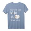Niedliches Schaf T-Shirt Damen – Süße Geschenkidee für Schulbeginn, Prüfungen, Muttertag & mehr, mit lustigem Slogan 'Komme was Wolle ich schaf das'