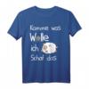 Niedliches Schaf T-Shirt Damen – Süße Geschenkidee für Schulbeginn, Prüfungen, Muttertag & mehr, mit lustigem Slogan 'Komme was Wolle ich schaf das'