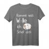 Niedliches Schaf T-Shirt Damen – Süße Geschenkidee für Schulbeginn, Prüfungen, Muttertag & mehr, mit lustigem Slogan 'Komme was Wolle ich schaf das'