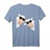 Lustiges Schafe mit Sonnenbrille Geschenk T-Shirt für Damen, Herren & Kinder - Cooler Tiermotiv-Print