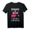 Schaf & Wein T-Shirt - Lustiges Geschenk für Tier- und Weinliebhaber, perfekt für Fans von Schafen und Wein