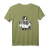 Border Collie mit Schafen T-Shirt - Lustiges Hütehund Funshirt für Hundeliebhaber, Kinder und die ganze Familie