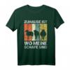 Zuhause Ist Wo Meine Schafe Sind Landwirt Schäfer T-Shirt - Lustiges Geschenk für Schafhirten & Bauern zum Tragen auf dem Bauernhof