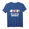 Be A Little Different. Lustiges Schafe T-Shirt für Damen & Herren – Originelles Geschenk für Landwirte, Schäfer & Tierliebhaber