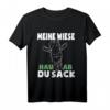 Meine Wiese Hau Ab Du Sack Schwarzes Schaf T-Shirt - Lustiges Motiv für Geburtstag, Halloween & Humorvolle Geschenke