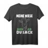Meine Wiese Hau Ab Du Sack Schwarzes Schaf T-Shirt - Lustiges Motiv für Geburtstag, Halloween & Humorvolle Geschenke