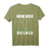 Meine Wiese Hau Ab Du Sack Schwarzes Schaf T-Shirt - Lustiges Motiv für Geburtstag, Halloween & Humorvolle Geschenke
