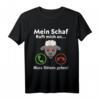 Schaf ruft an! Lustiges Tiermotiv T-Shirt für Tierliebhaber & Humorfreunde